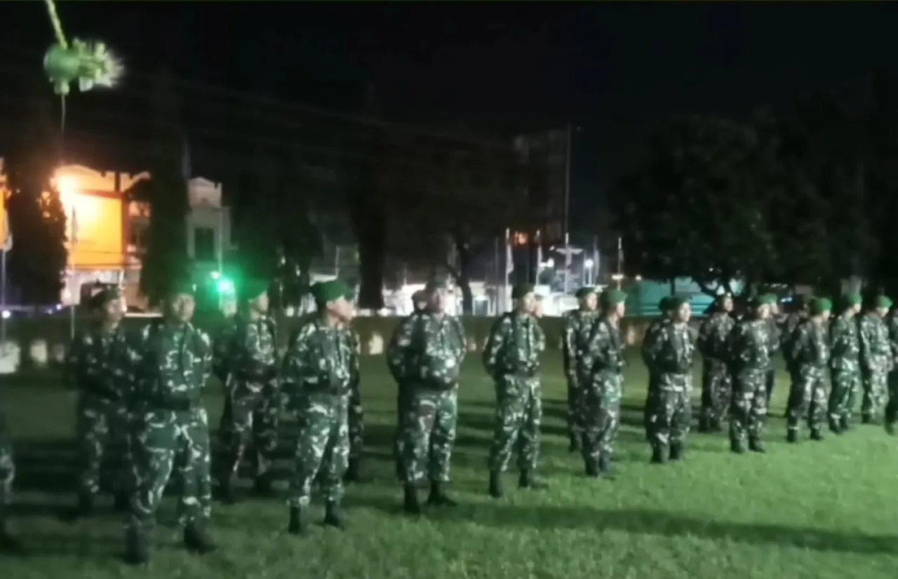 Pengamanan Ketat di Gedung DPRD Rembang, Kodim 0720 Siagakan 30 Personil