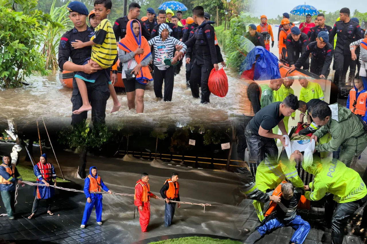 Banjir dan Longsor melanda Bali, Polri Kerahkan Personel Bantu Penanganan