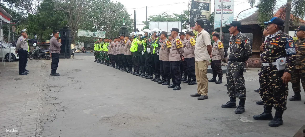Apel PAM Gabungan Sukseskan Acara Ponpes Al Mubarok Bersholawat