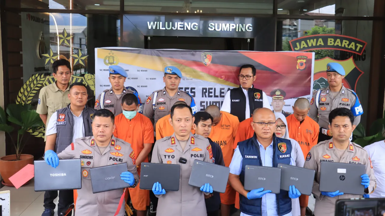 Polisi Bekuk Komplotan Pembobol Sekolah di Sumedang, Lima Pelaku dan Satu Penadah Ditangkap