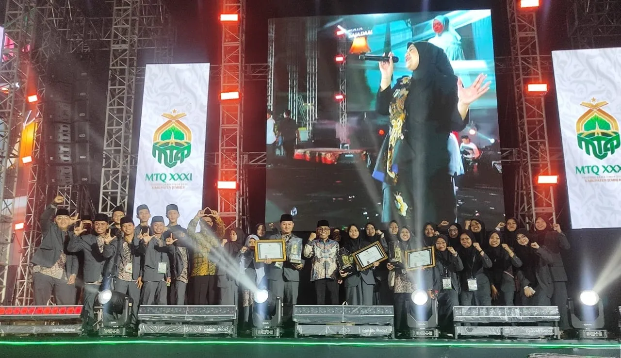 Kafilah Kabupaten Jombang Berhasil Raih Peringkat 7 di MTQ Jatim 2025