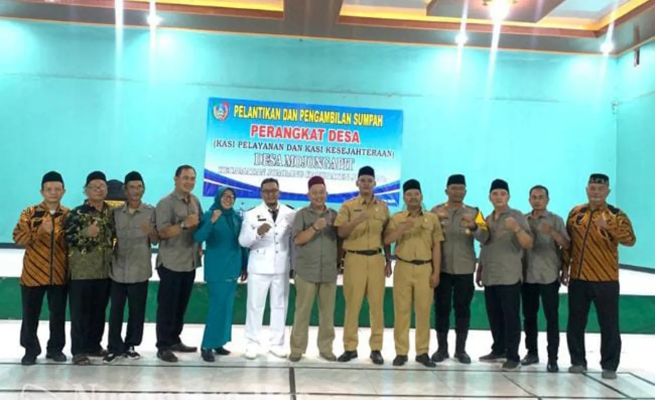 Kades Mojongapit Lantik Perangkat Desa Baru, Dorong Kinerja Pelayanan Publik Lebih Optimal
