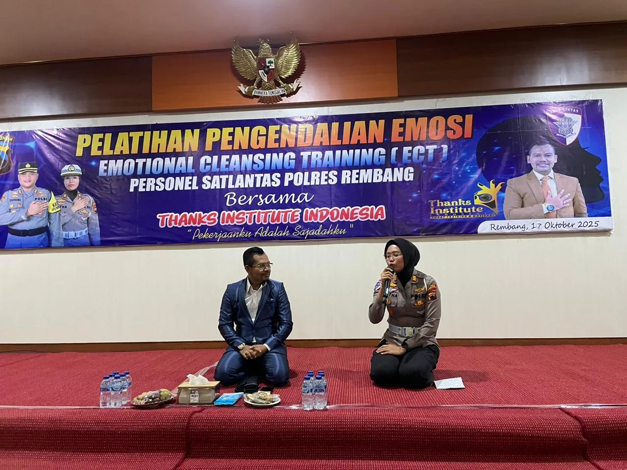 Pertama di Polda Jawa Tengah, Kasat Lantas Rembang Gelar Pelatihan Pengendalian Emosi untuk Anggota