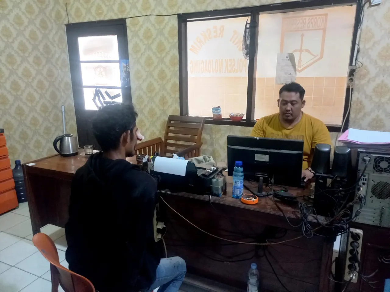 Polsek Mojoagung Amankan Terduga Pelaku Pencurian Burung Murai