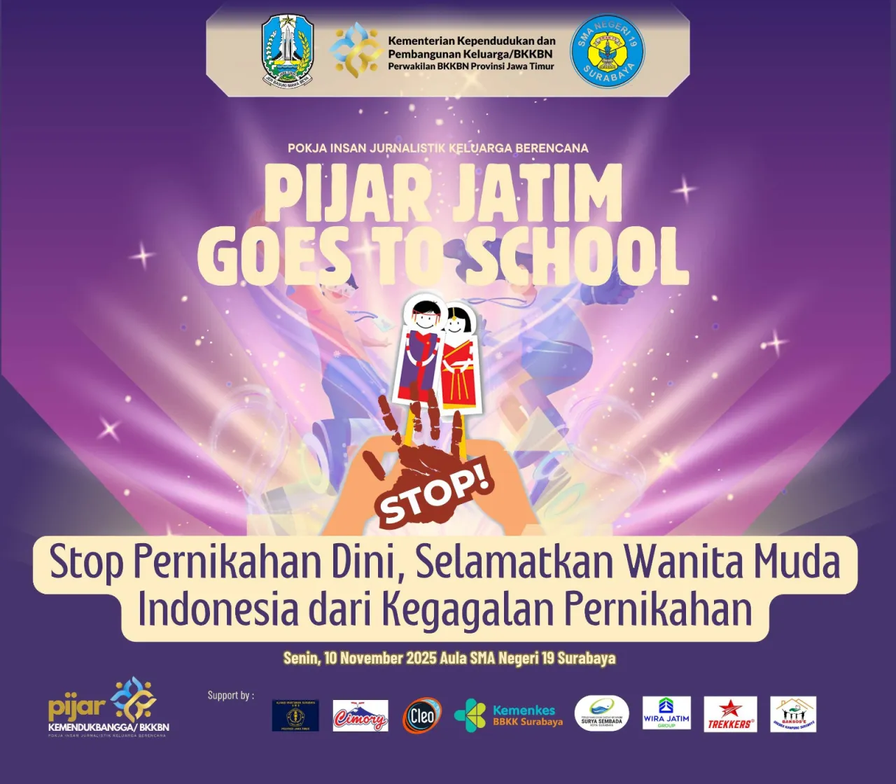 Ketua PIJAR: Kampanyekan Stop Pernikahan Dini demi Selamatkan Generasi Muda dari JUS