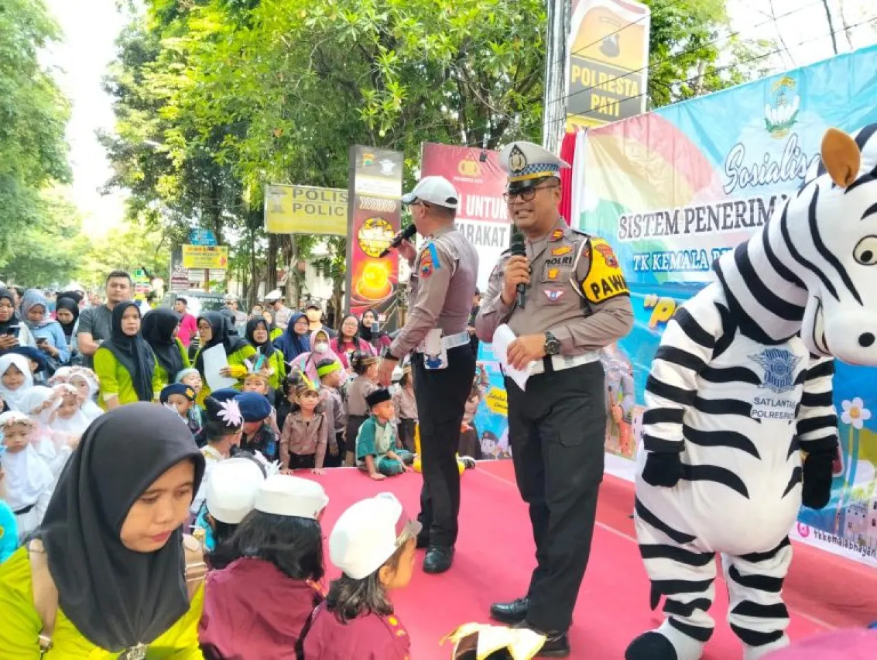 Police Art Satlantas Polresta Pati Meriahkan CFD, Edukasi Keselamatan Lalu Lintas