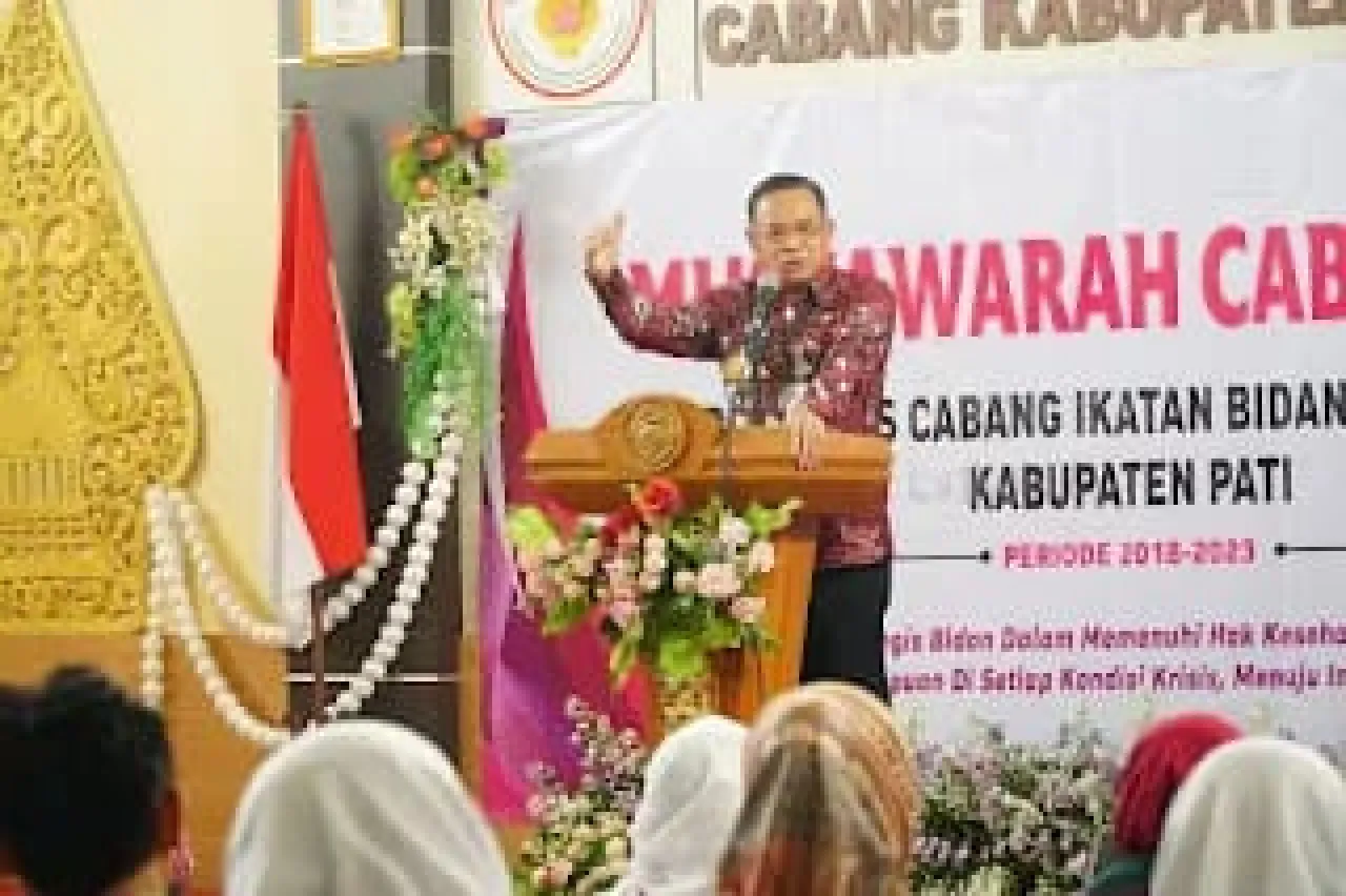 Bupati Sudewo Buka Muscab IBI Pati: Tekankan Profesionalisme Bidan dan Penurunan Angka Kematian Ibu-Bayi