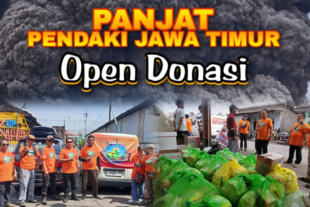 PENDAKI JAWA TIMUR (PANJAT) Salurkan Bantuan untuk Korban Erupsi Semeru