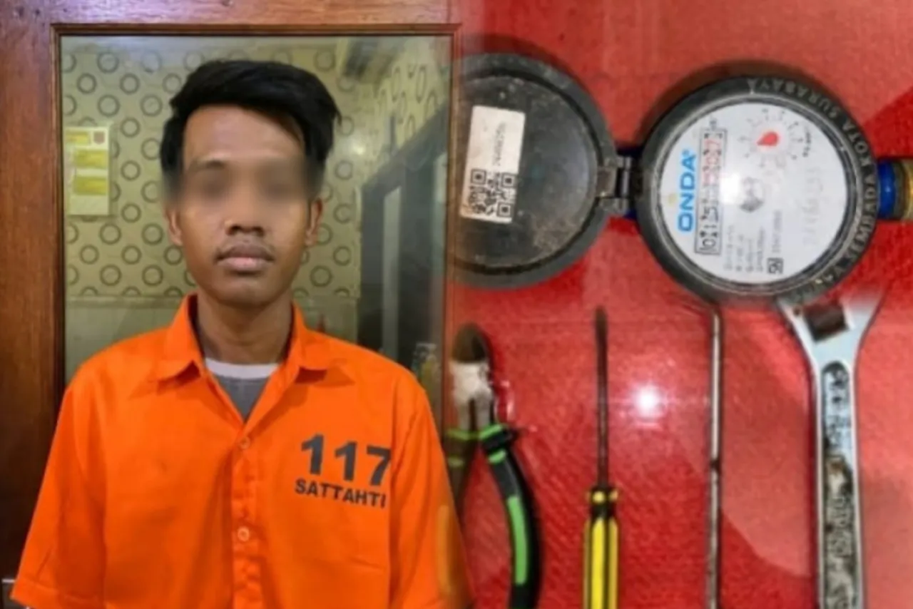 Residivis Gasak Meteran PDAM, Polsek Semampir Bongkar Aksi Pencurian di Lima Lokasi
