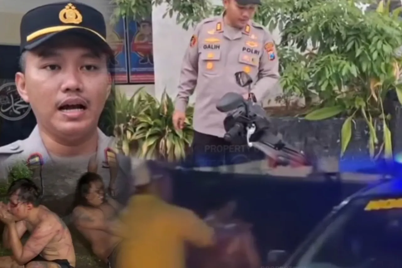 Dua Terduga Pencuri Motor di Krian Sidoarjo Babak Belur Dihajar Massa