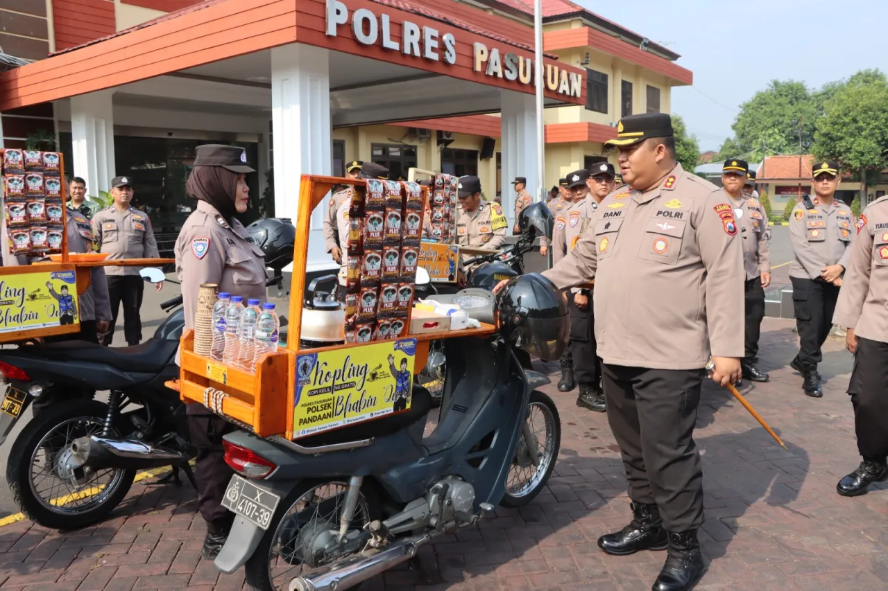 Polres Pasuruan Luncurkan Program KOPLING, Ruang Curhat Warga Sambil Ngopi