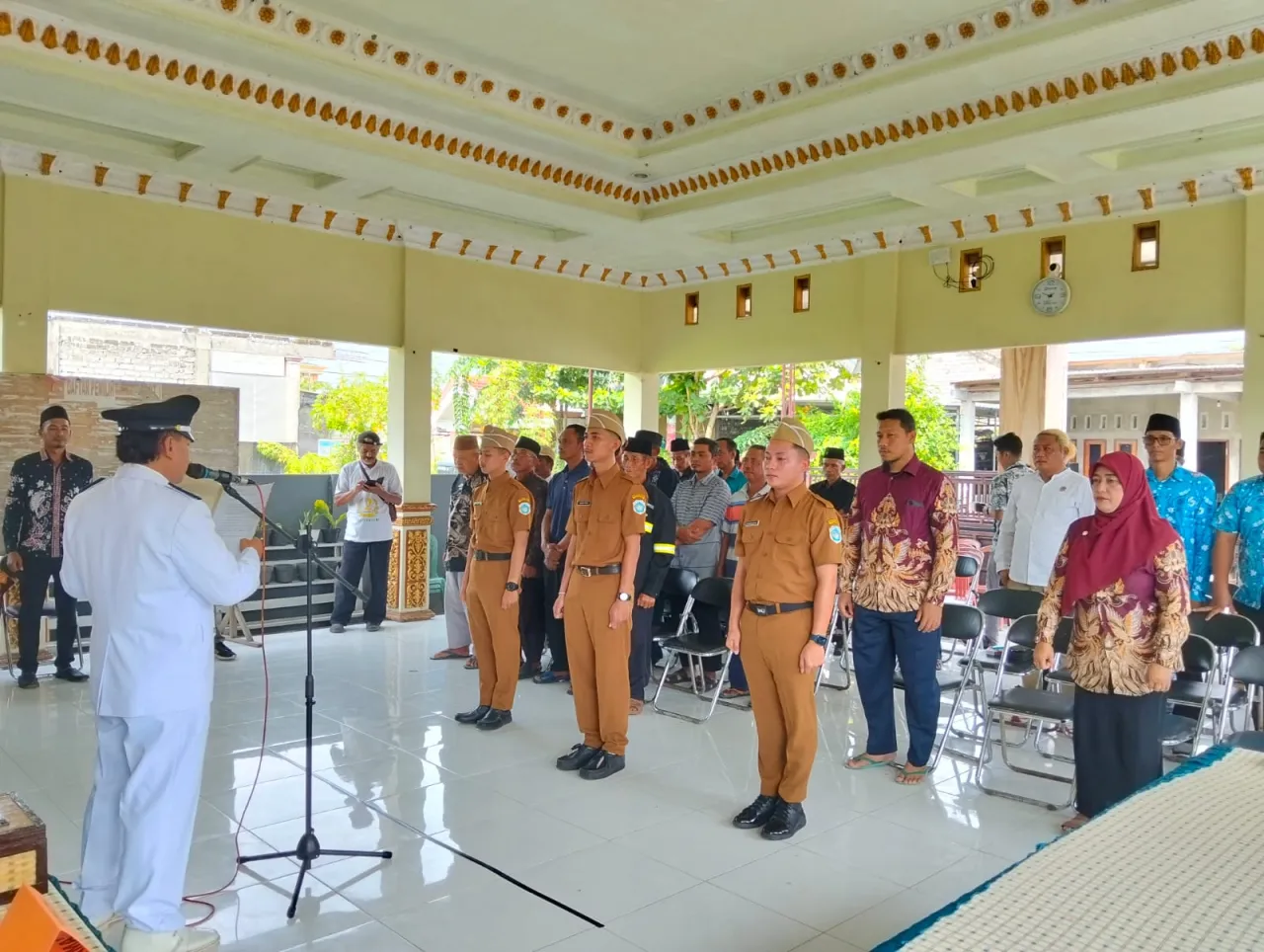 Tiga Perangkat Desa Resmi Di Lantik Kepala Desa Jugo Berjalan Dengan Aman Dan Kondusif