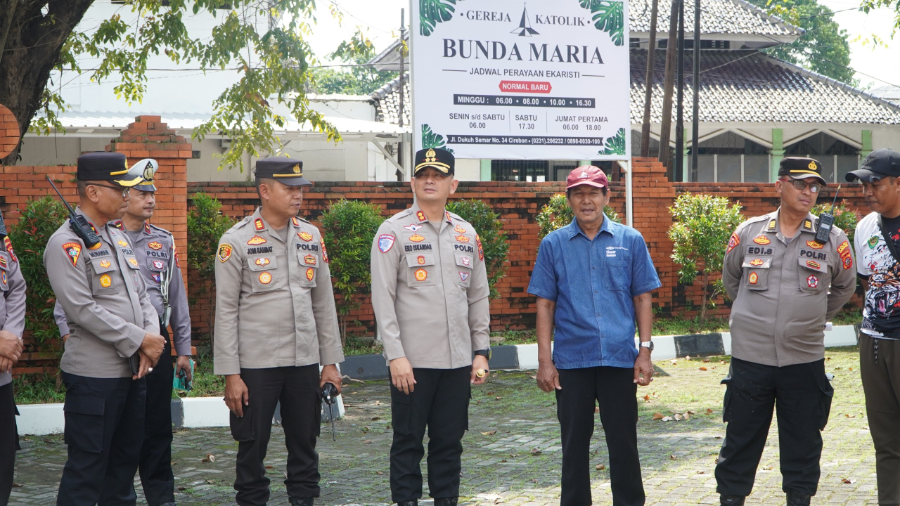 Polres Cirebon Kota Pastikan Ibadah Kenaikan Isa Almasih 2025 Berjalan Aman dan Khidmat