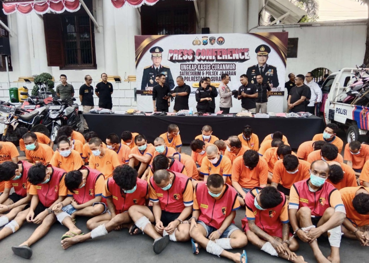 Aksi Kejahatan Jalanan Dibongkar, Puluhan Motor Dikembalikan Gratis ke Pemilik