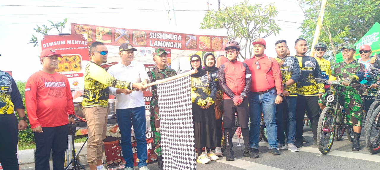 Ababil Group Gelar Gowes, Donor Darah, Cek Kesehatan Gratis, dan Pameran UMKM; Ribuan Warga Lamongan Antusias