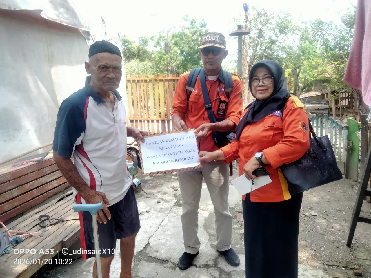 Pramuli Rembang Salurkan Bantuan Kepada Korban Kebakaran Desa Ngadem dan Tritunggal