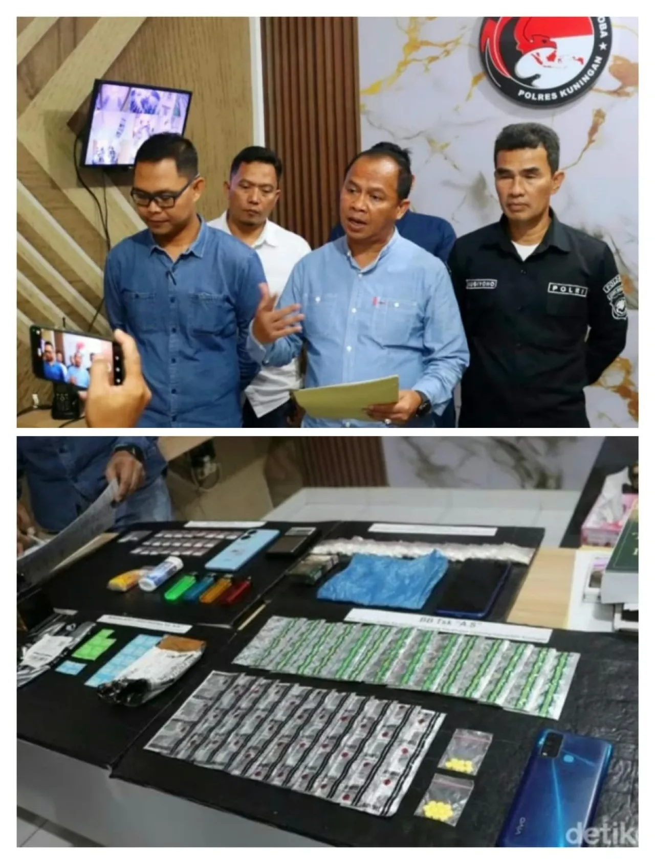Oknum Perangkat Desa dan Tiga IRT Terjerat Kasus Narkoba, Polres Kuningan Bongkar Dua Jalur Penyalahgunaan