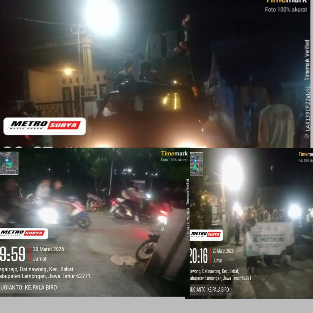 Sambut Hari Raya Idul fitri 1447 Hijriyah Warga Masyarakat Desa Datinawong Menggelar Acara Takbir Keliling 