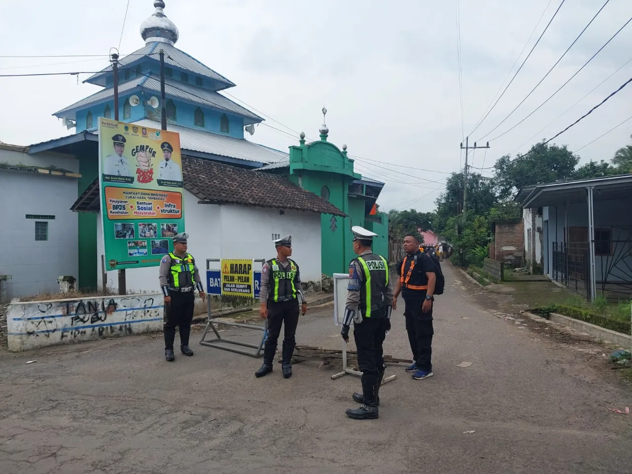 Polres Bondowoso Maksimalkan Pengaturan Lalu Lintas Pascaputusnya Jembatan Sukowiryo