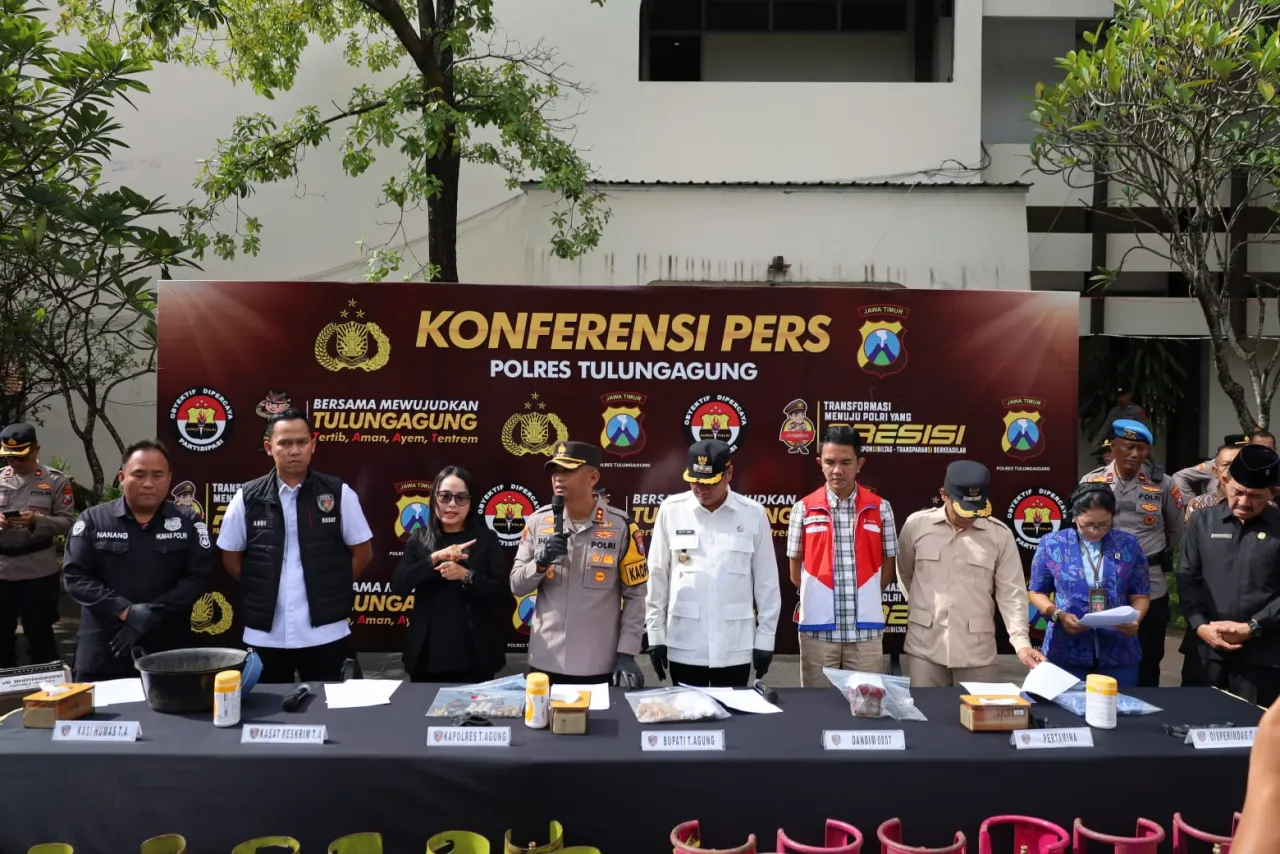 Polres Tulungagung Ungkap Kasus Penyuntikan LPG 3 Kg Dua Tersangka Diamankan