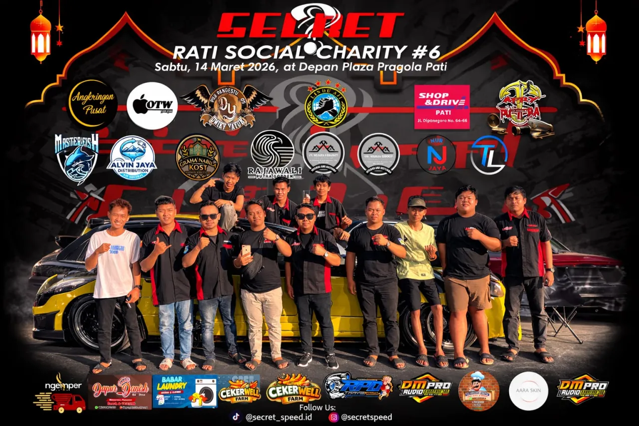 Secret Speed Pati Gelar “Pati Social Charity”, Bagikan Sembako, 300 Takjil dan Nasi Sahur untuk Warga Membutuhkan