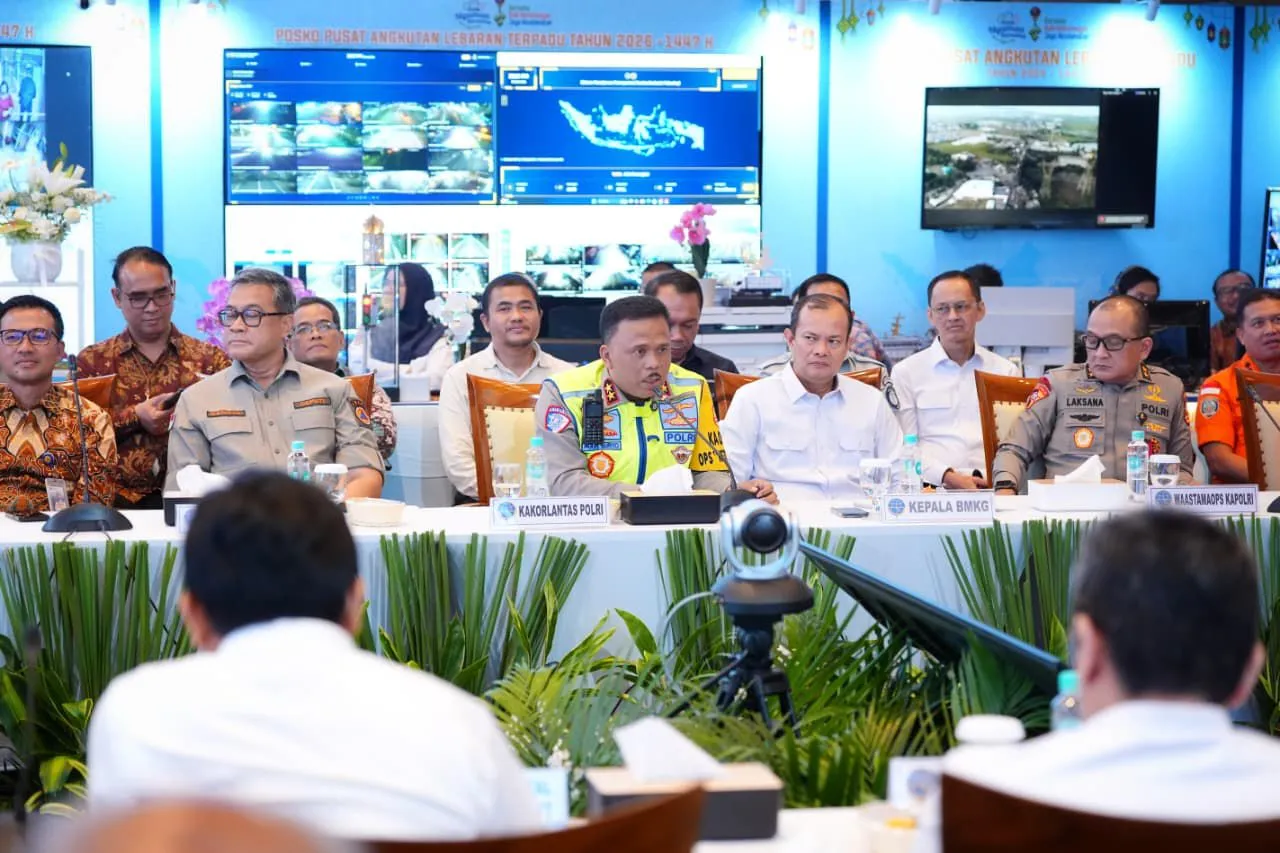 Hadiri Pembukaan Posko Angkutan Lebaran 2026, Kakorlantas Pastikan Hiruk-pikuk Operasi Ketupat Berjalan Lancar
