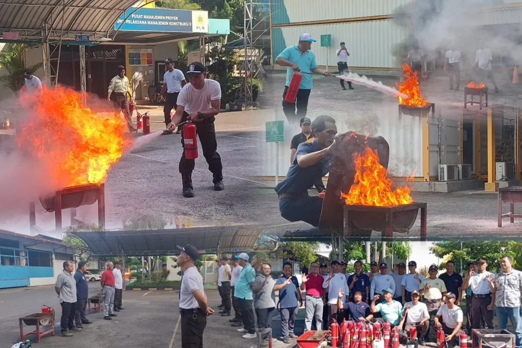 Refreshment Penanganan Kebakaran Satpam PT Haleyora Powerindo Perkuat Budaya Keselamatan Kerja di Lingkungan PLN