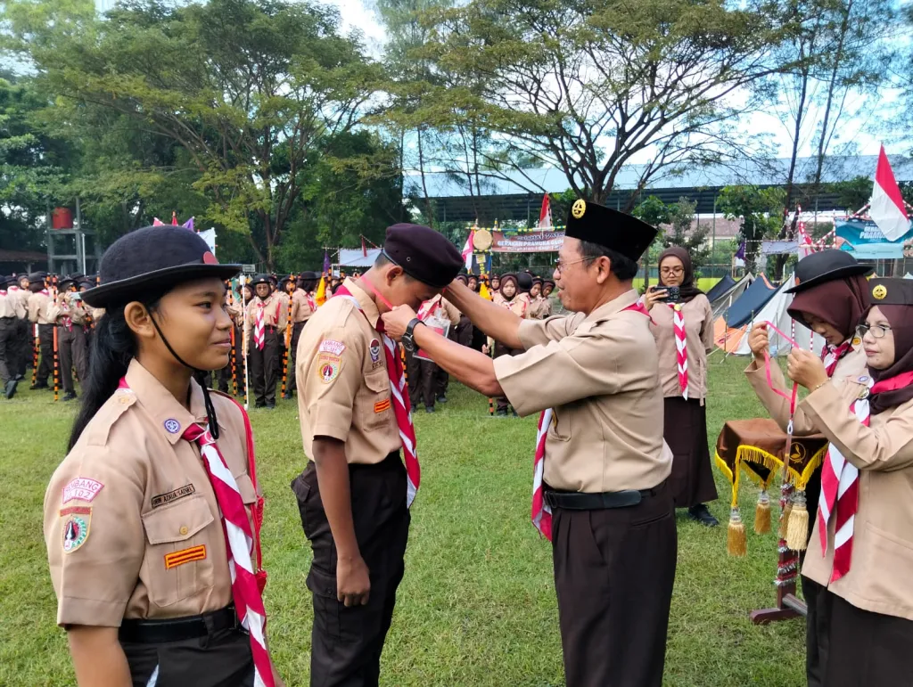 Jelang Pembagian Rapot Kenaikan Kelas Gudep 101-102 Pangkalan SMPN 1 Rembang Gelar LT 1