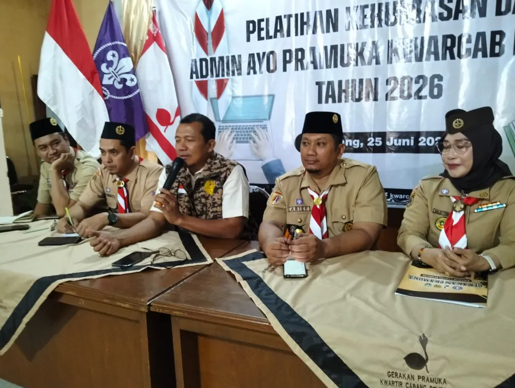 Gunasih Himbau Orang Tua Untuk Cinta Pramuka, Saat Buka Pelatihan Jurnalistik Bagi Andalan Dan DKR