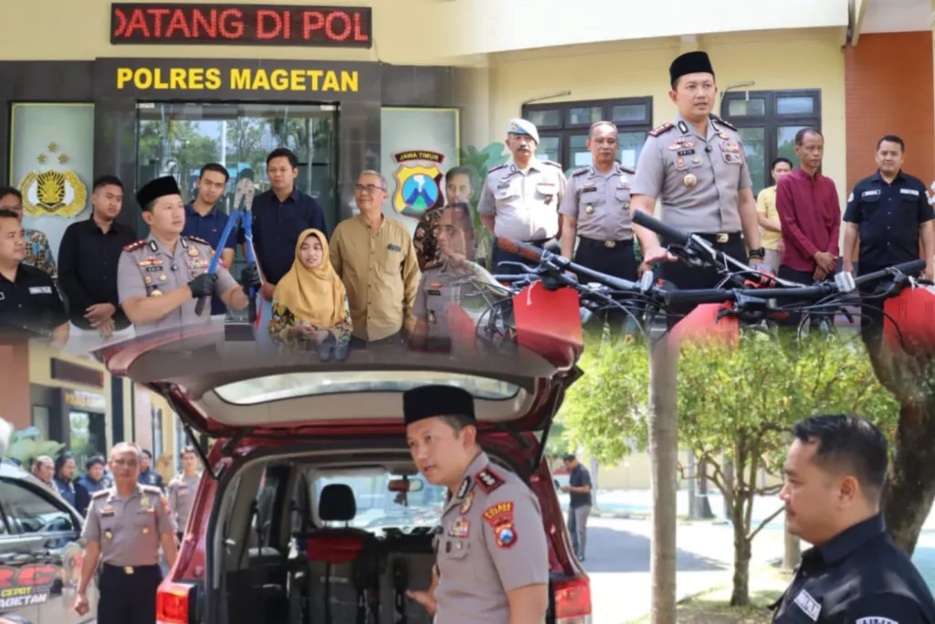 Tim URC Polres Magetan Ringkus Komplotan Pencuri Sepeda Antarwilayah, Delapan Barang Bukti Berhasil Diamankan