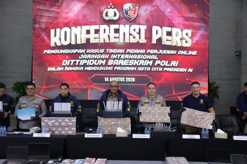 Bareskrim Polri Ungkap Jaringan Judi Online Internasional, Transaksi Capai Rp890 Miliar