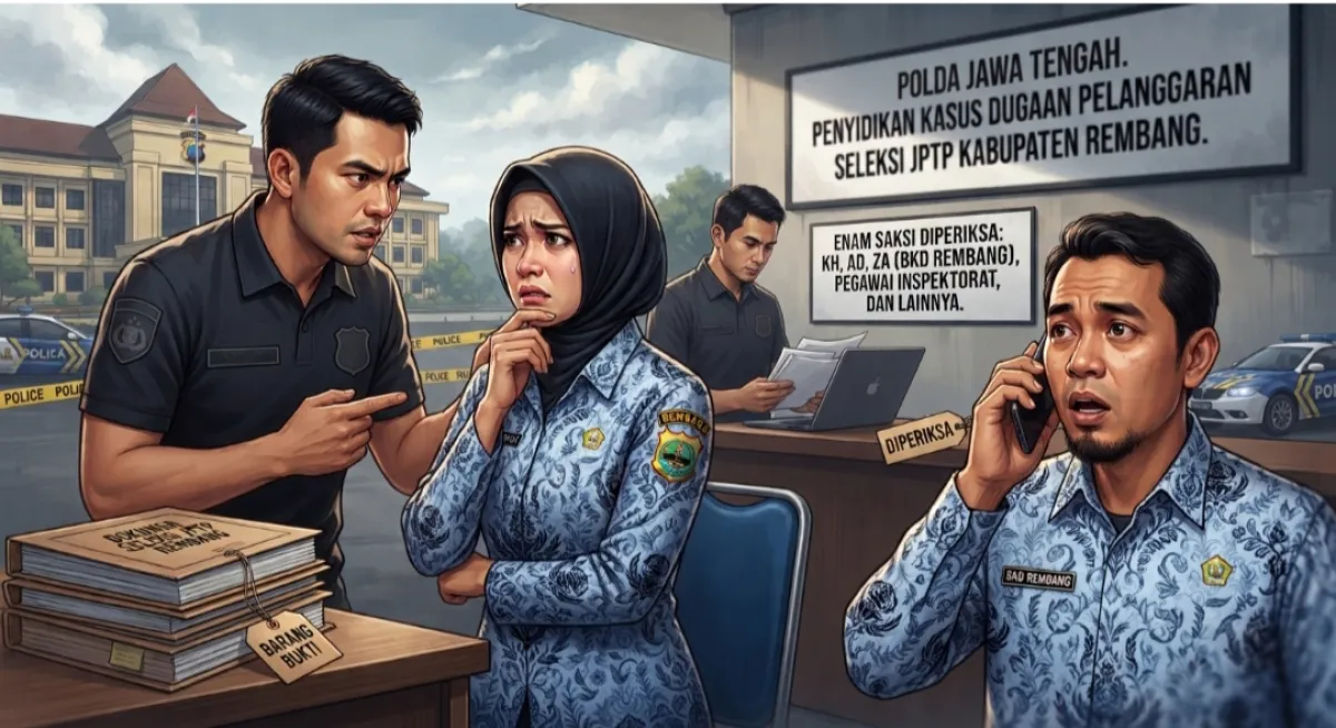 Pegawai BKD dan Inspektorat Diperiksa Polda Jateng Soal JPTP Rembang, Siapa Calon Tersangkanya?