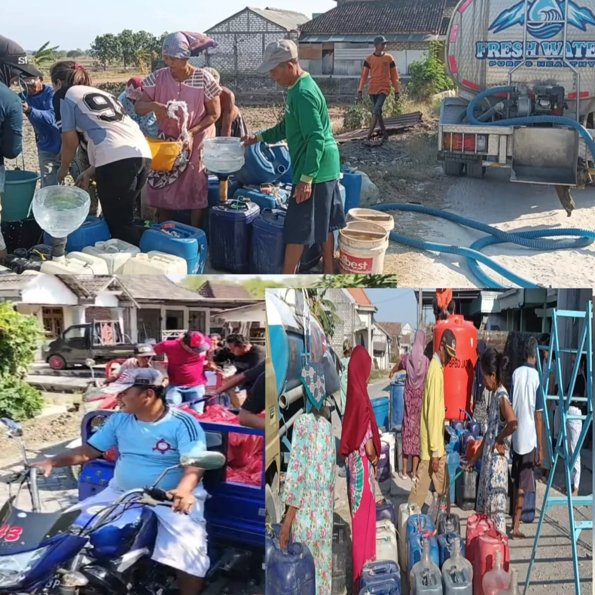 Media Barra22.com Kembali Salurkan Air Bersih dan Sembako ke Dua Lokasi di Lamongan