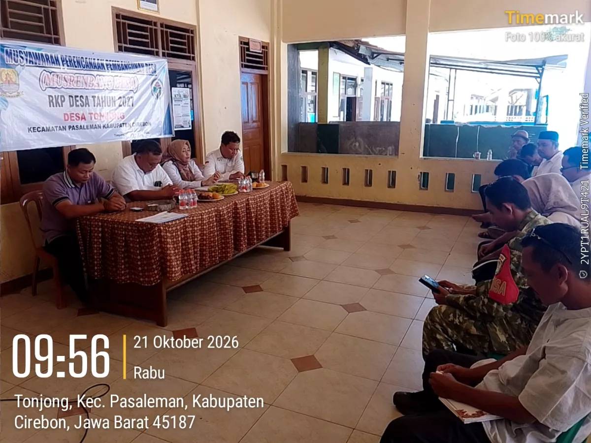 Desa Tonjong Gelar Musyawarah Perencanaan Pembangunan Desa (Musrenbang Desa) Penyusunan RKPDes Tahun 2027