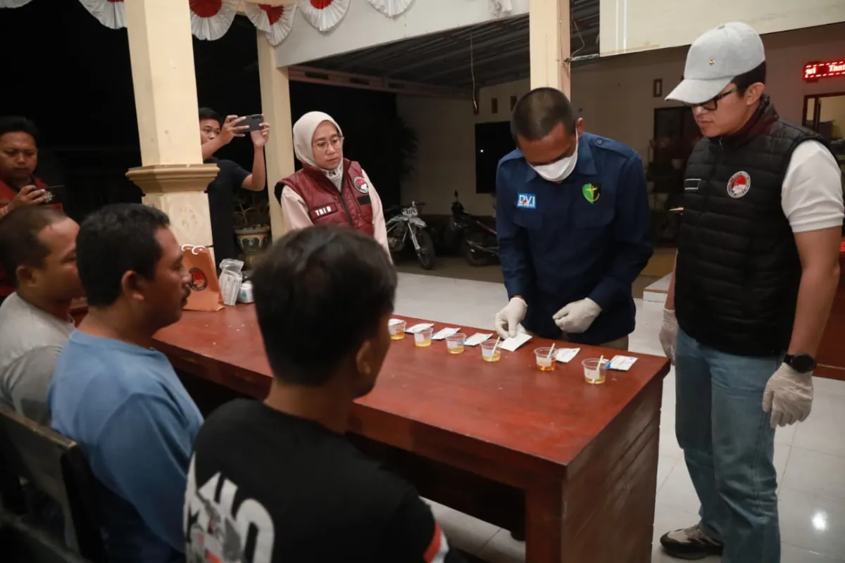 Polres Jember Razia Antinarkoba di Desa Curahtakir, Lima Warga Jalani Tes Urine