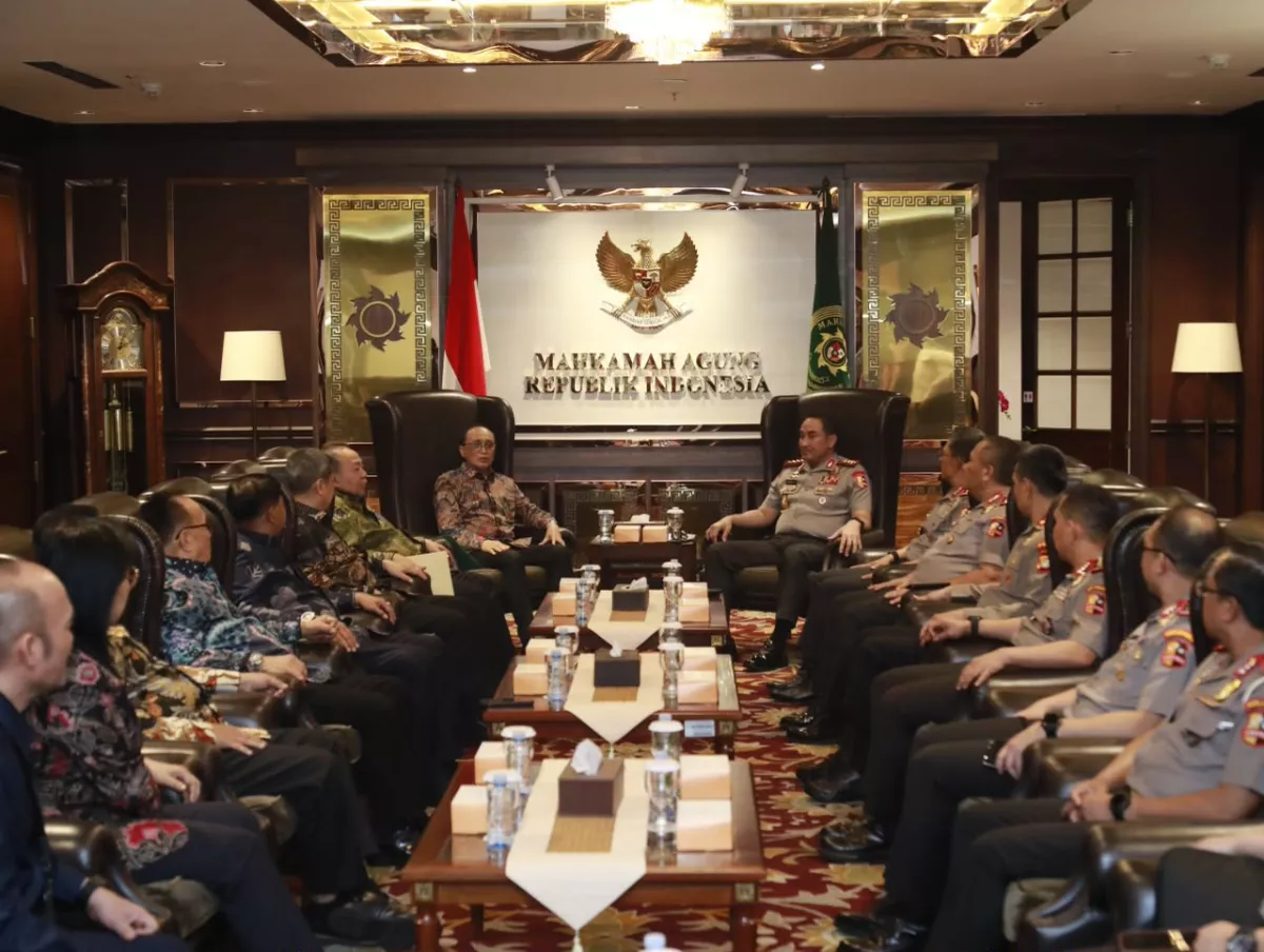 Kapolri Kunjungi MA, Perkuat Kolaborasi Penegakan Hukum
