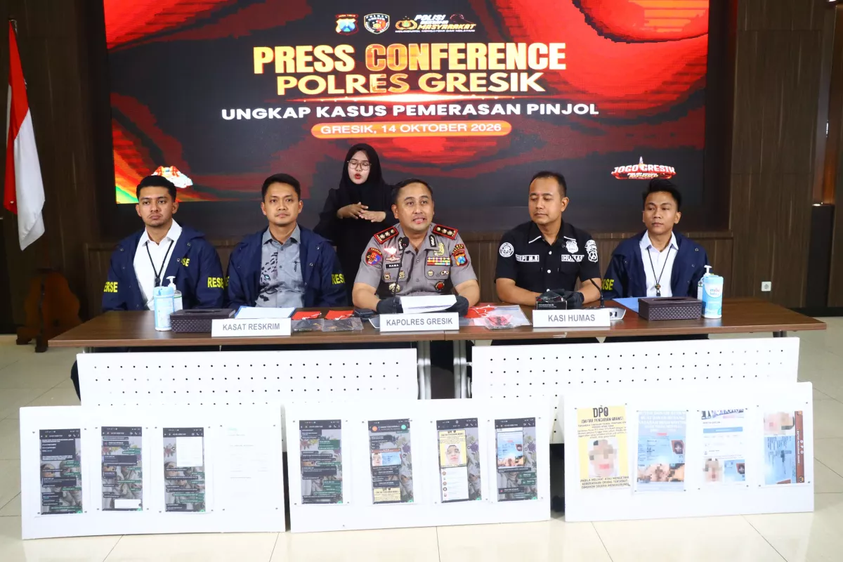 Gerak Cepat! Polres Gresik Amankan Sindikat DC Pinjol Fiktif di Lampung