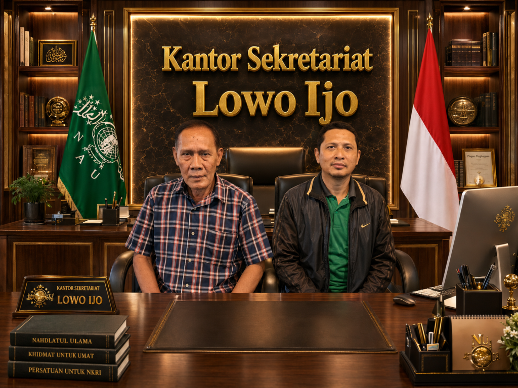 Foto: Ketua Laskar Lowo Ijo Moh Suwarno bersama Wakil Zainul Arifin (Cak Zein) /hms@dex