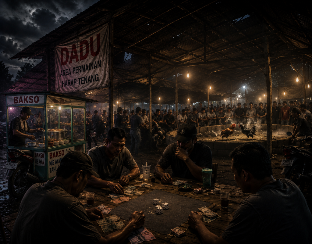 Foto: Gambar ilustrasi aktifitas judi dadu dan sabung ayam