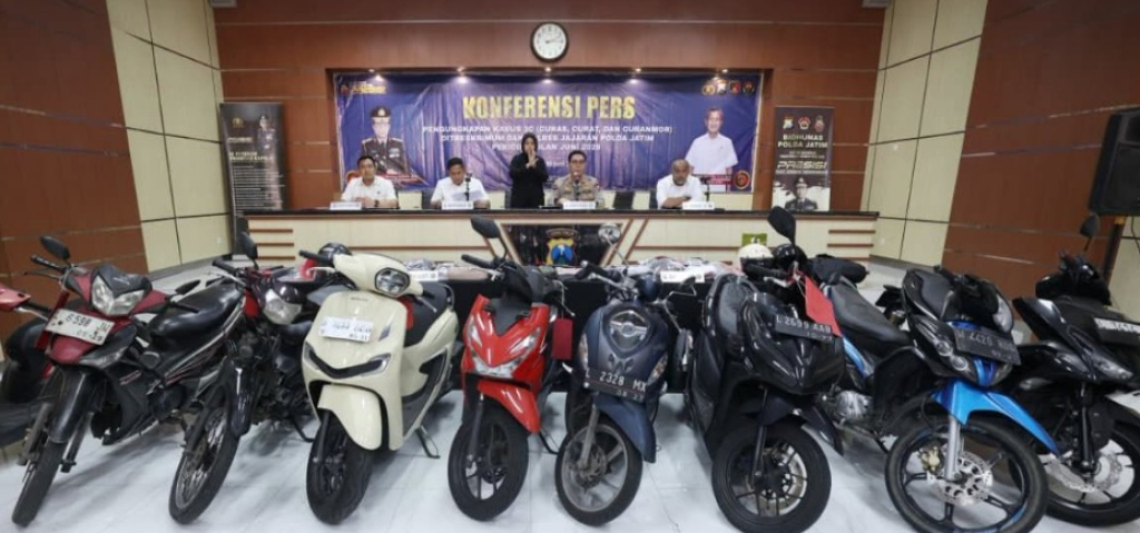 Polda Jatim Ungkap 195 Kasus 3C Selama Juni 2026, Amankan 222 Tersangka