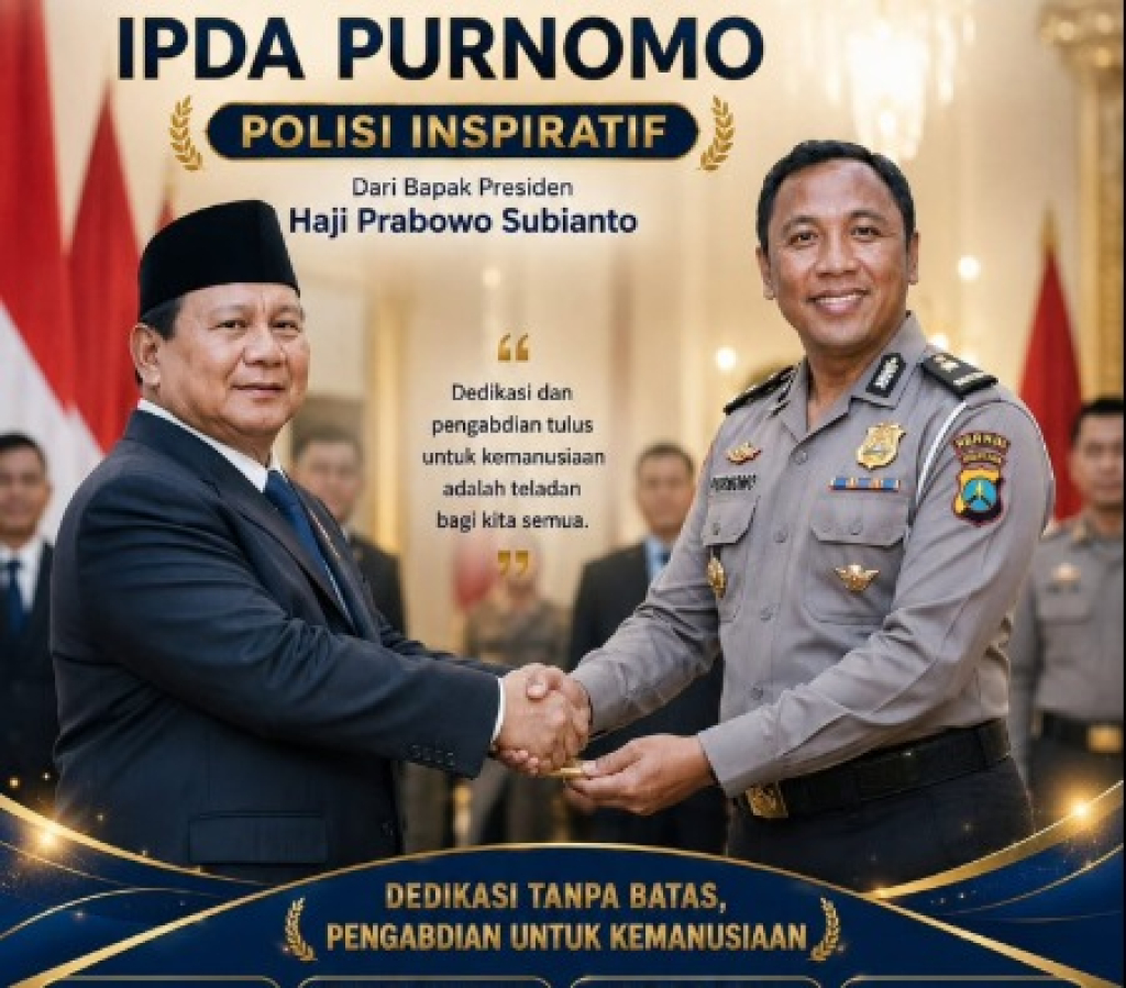 Dedikasi Kemanusiaan Berbuah Penghargaan, IPDA Purnomo Terima Tanda Kehormatan Presiden RI pada Puncak Hari Bhayangkara