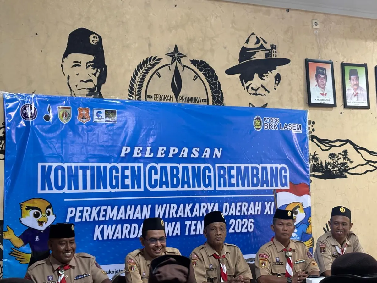 Kwarcab Rembang Lepas Kontingan Perkemahan Wirakarya Daerah Jawa Tengah