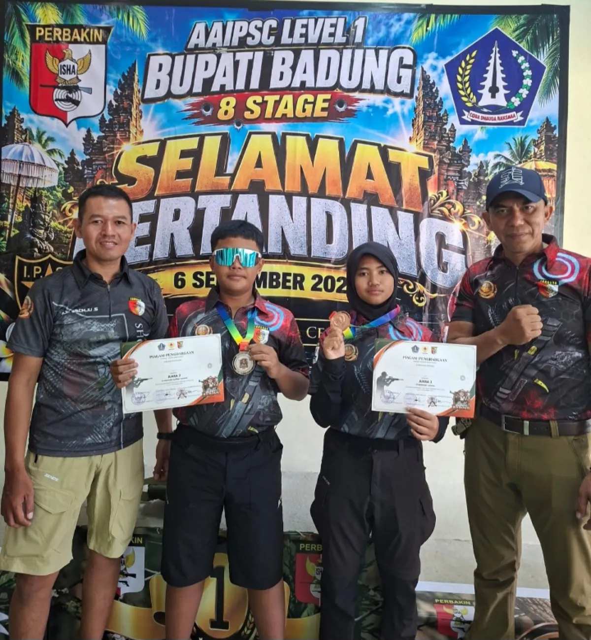 Dua Atlet Jangkar Shooting Club Raih Podium di AAIPSC Level 1 Piala Bupati Badung
