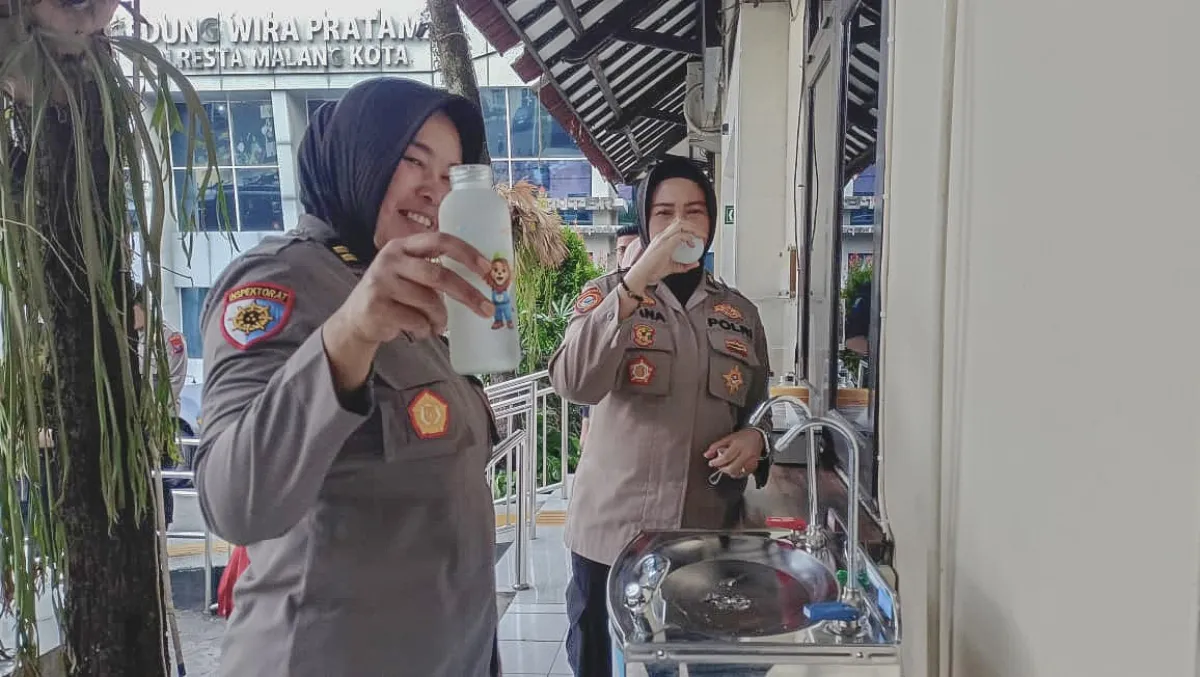 Polresta Malang Kota Hadirkan Air Minum Gratis, Perkuat Pelayanan Publik yang Nyaman dan Humanis