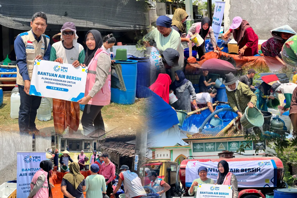 Di Tengah Kekeringan, YBM PLN UIP JBTB dan Srikandi PLN Salurkan 40 Ribu Liter Air untuk Warga Lamongan