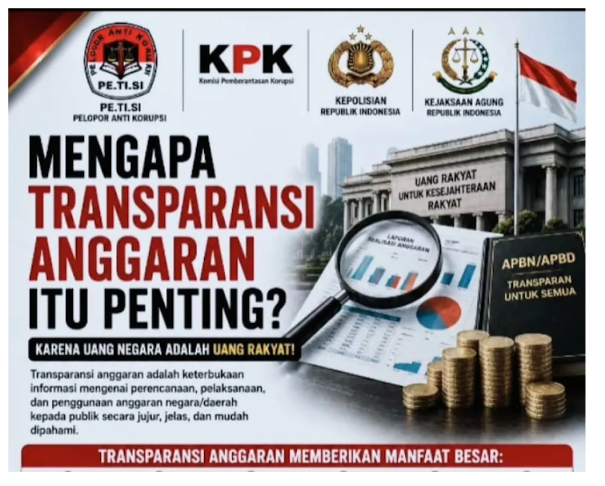 PE.TI.SI: “Transparansi Anggaran Negara Bukan Pilihan, tetapi Kewajiban”