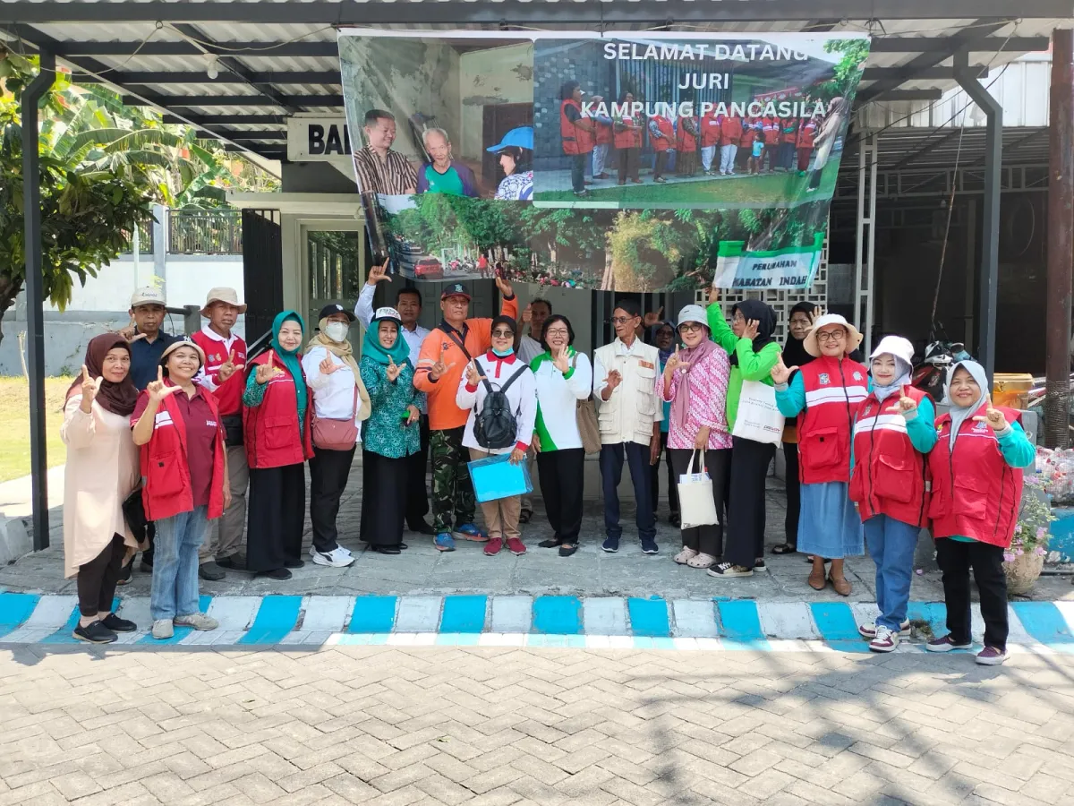 RW 04 Babatan Indah Tampilkan Gerakan Lingkungan dalam Penjurian Kampung Pancasila 2026