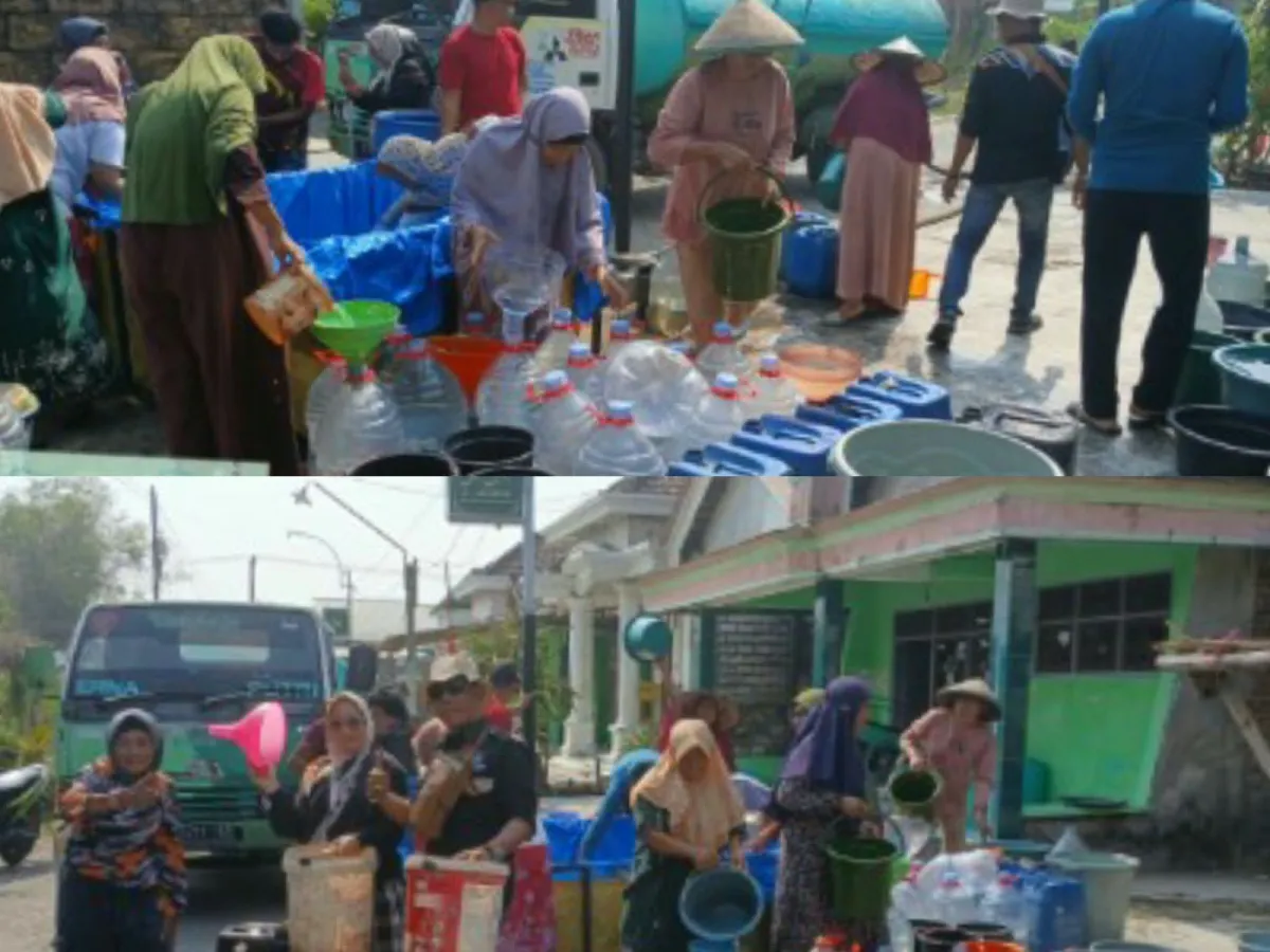 LSM GMBI Distrik Gresik Salurkan Bantuan Air Bersih kepada Warga Terdampak Kekeringan