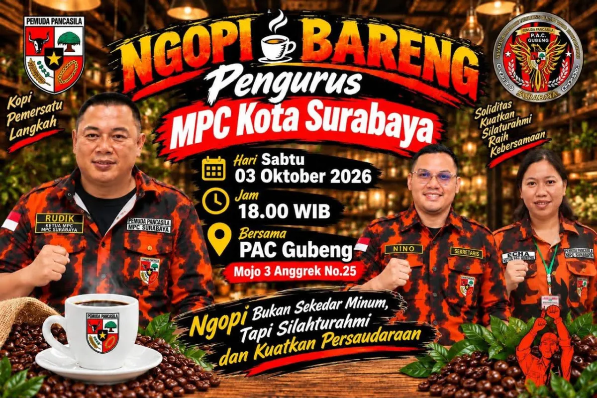 “Ngopi Bareng Pengurus Majelis Pimpinan Cabang (MPC) Kota Surabaya”